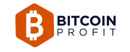 Bitcoin Profit Logotipo para artículos de compañías financieras y productos