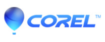 Corel Logotipo para artículos de Software