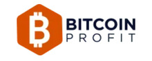 Bitcoin Profit Logotipo para artículos de compañías financieras y productos
